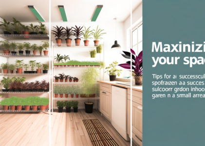 « Maximiser votre espace : Astuces pour un jardin d’intérieur réussi dans un petit espace »
